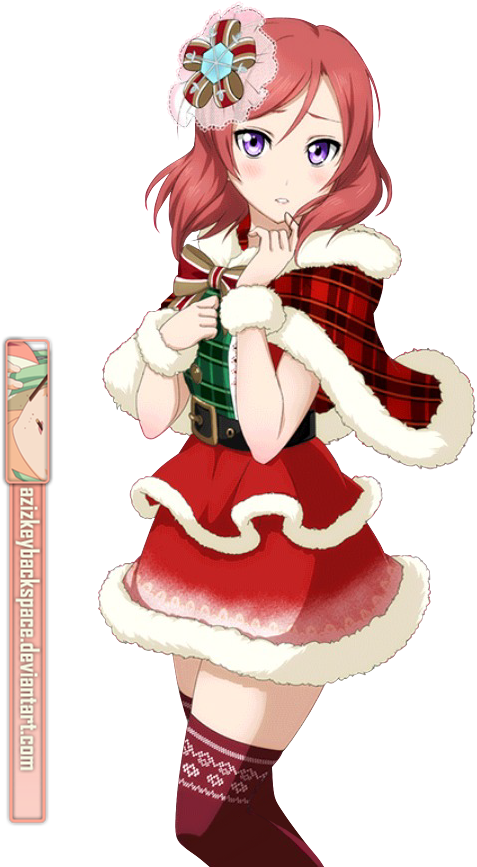 Azizkeybackspace 62 2 - Love Live Nishikino Maki Christmas Dresses Cosplay (640x900)