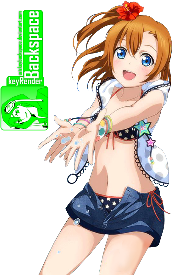 452 Kousaka Honoka Live Card Sr Render By Azizkeybackspace - Love Live Honoka Idolized (640x900)