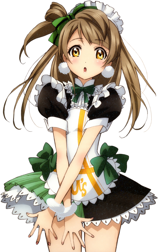 Love Live Minami Kotori Render - [ll-cos-008] Love Live Minami Kotori Maid Cosplay (600x851)