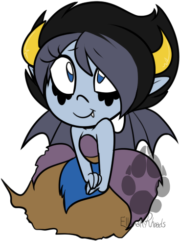 Luizzy Is My Demon Child - Sticker (474x526)