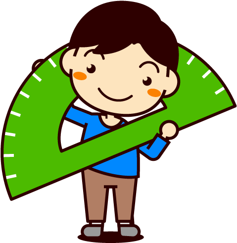 Escola & Formatura - 分度器 イラスト (515x565)