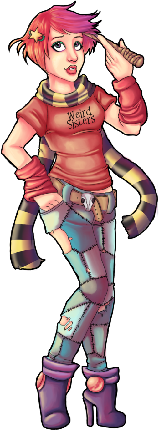 Books - " - Nymphadora Tonks Art (566x1411)