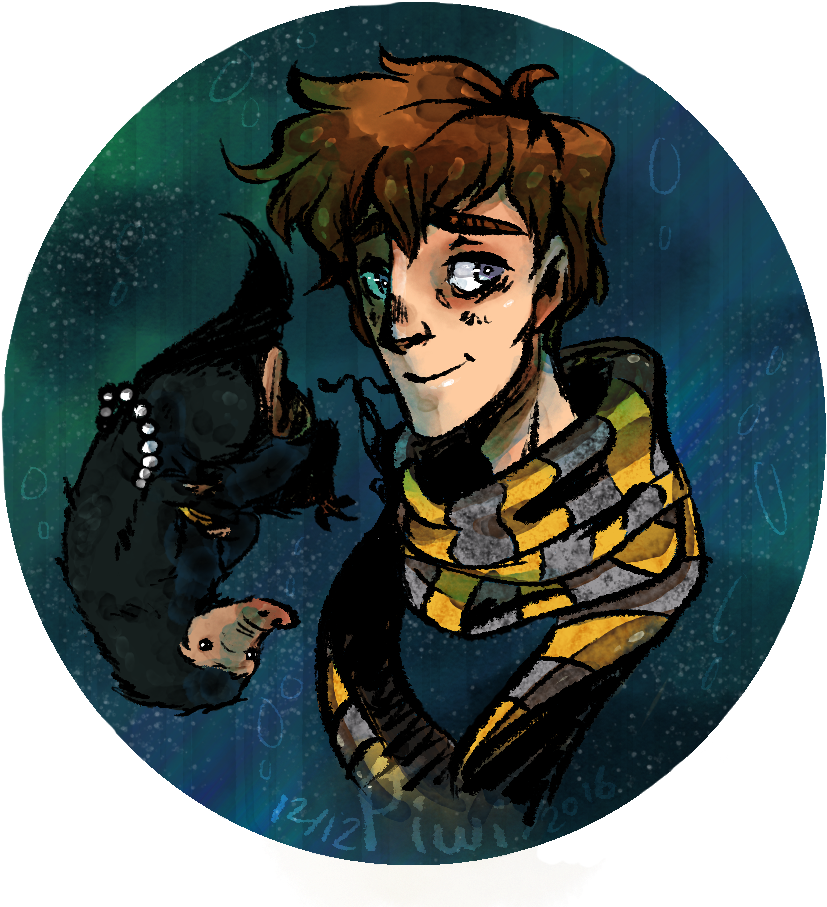 Newt Scamander / Niffler / Bowtruckle Http - Fantastic Beasts And Where To Find Them (960x958)