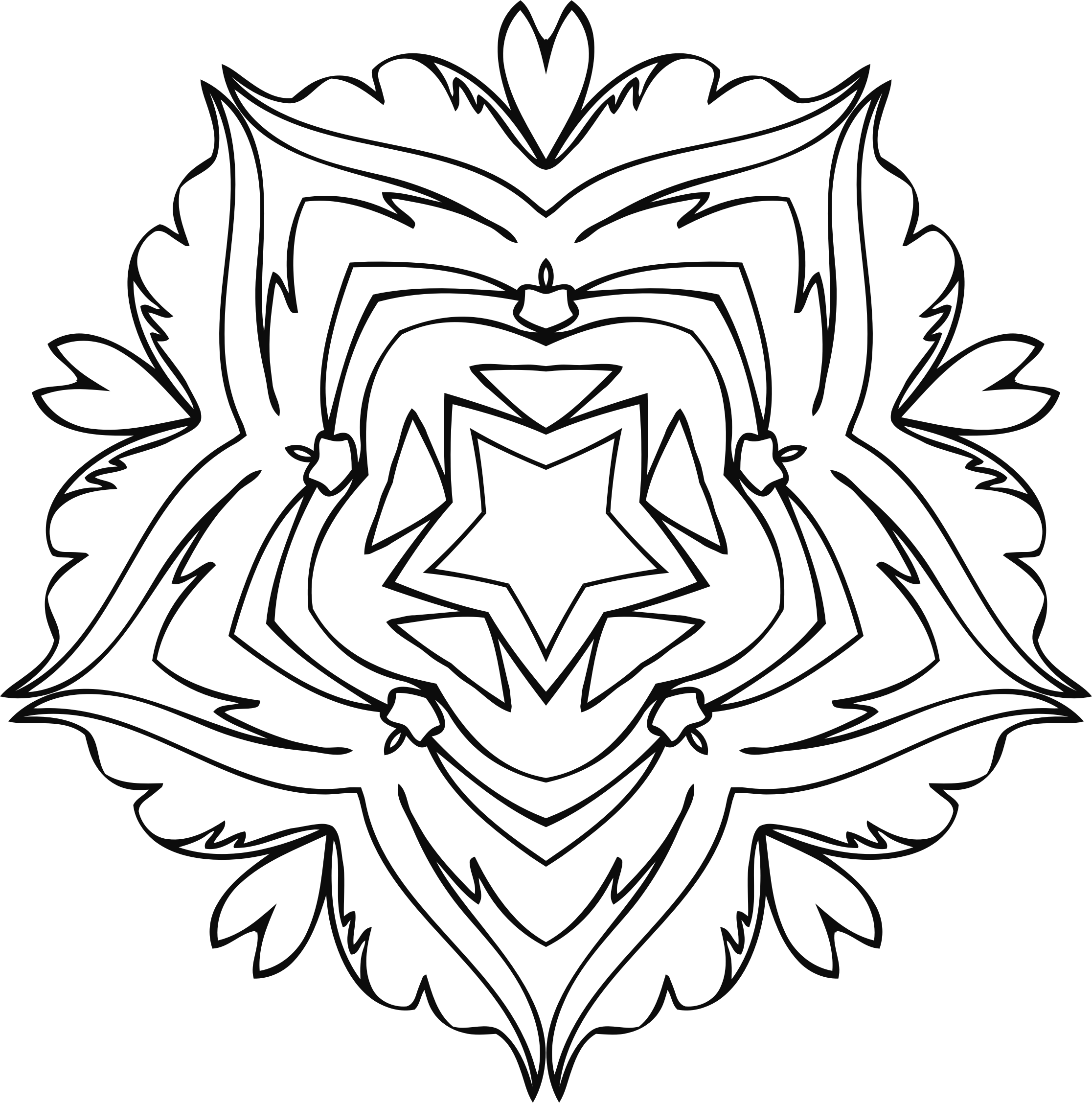 Big Image - Visual Arts Line Drawing (2232x2254)