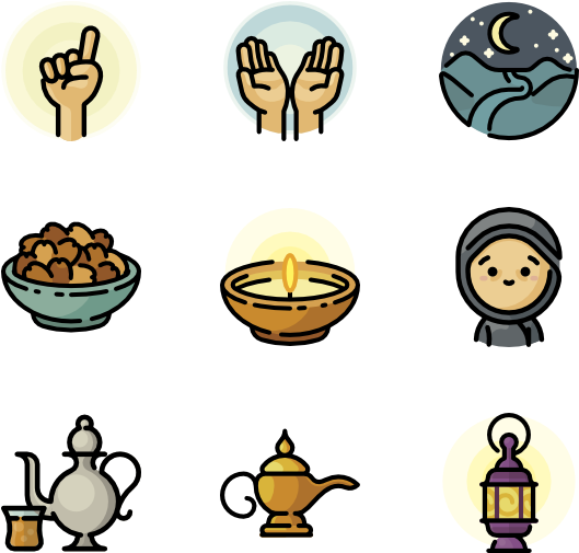 Ramadan 30 Icons - Ramadan Icons (600x564)