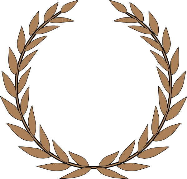 How To Set Use Leaves In A Circle Svg Vector - Laurel Wreath (600x573)