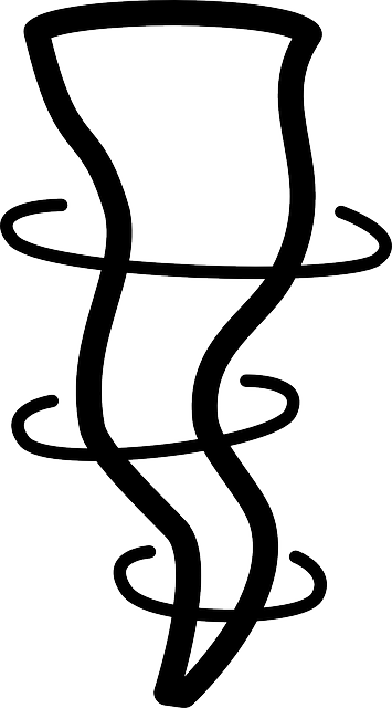 Outline, Symbol, Drawing, Cartoon, Free, Storm - Tornado Clip Art (355x640)