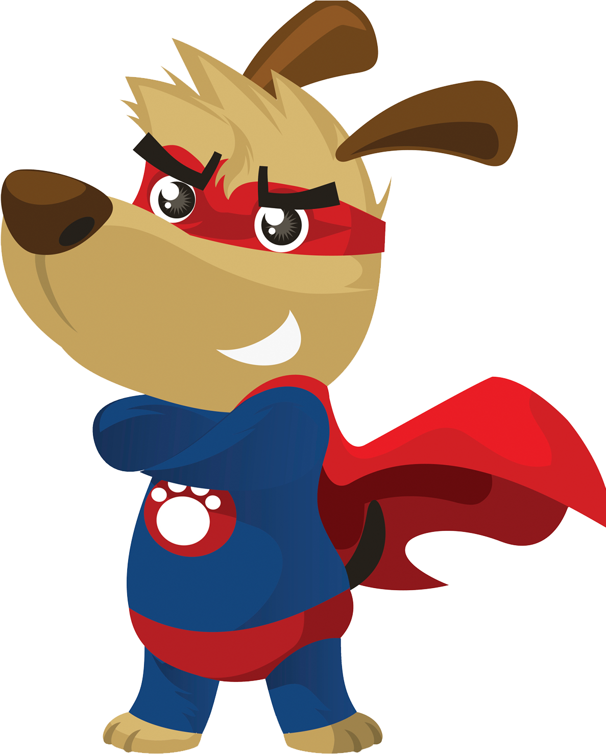 Dog Puppy Cartoon Superhero - Super Hero Dog Clip Art (1186x1486)