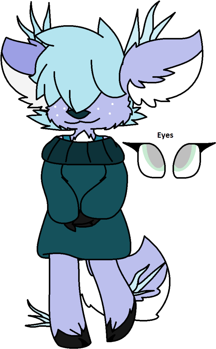 Undertale Oc Tsuki The Ice Deer Redraw By Sammy-shinyvictini - Cartoon (712x1123)