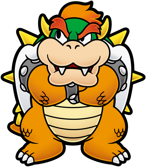 Bowser - Super Paper Mario Bowser (600x684)