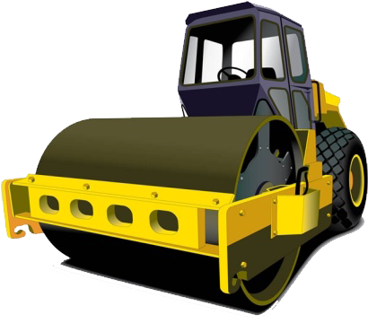 Paver Asphalt Concrete Road Roller Road Surface Clip - Construction Trucks With Names (600x600)
