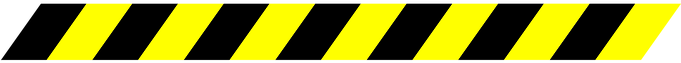 Border Warning Hazard Stripes Caution Blac - Transparent Background Caution Tape (680x340)