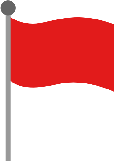 Red - Red Flag Transparent Background (512x512)