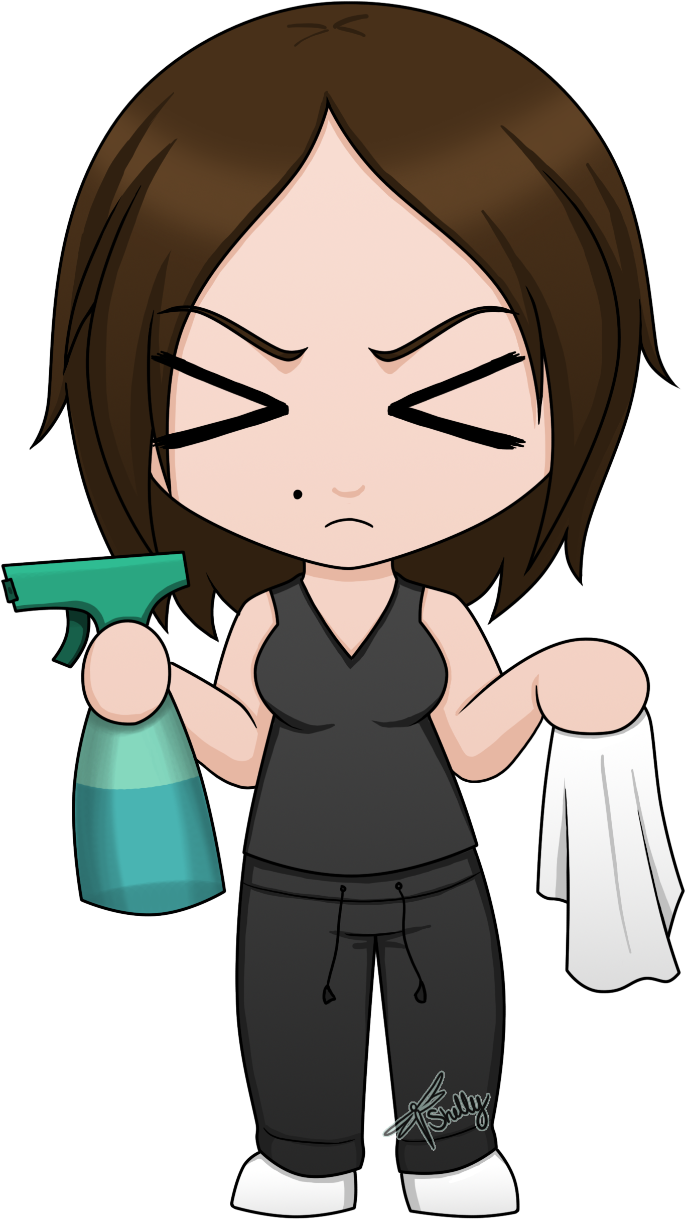 Comm Chibi Clean2 - Chibi (2550x3300)