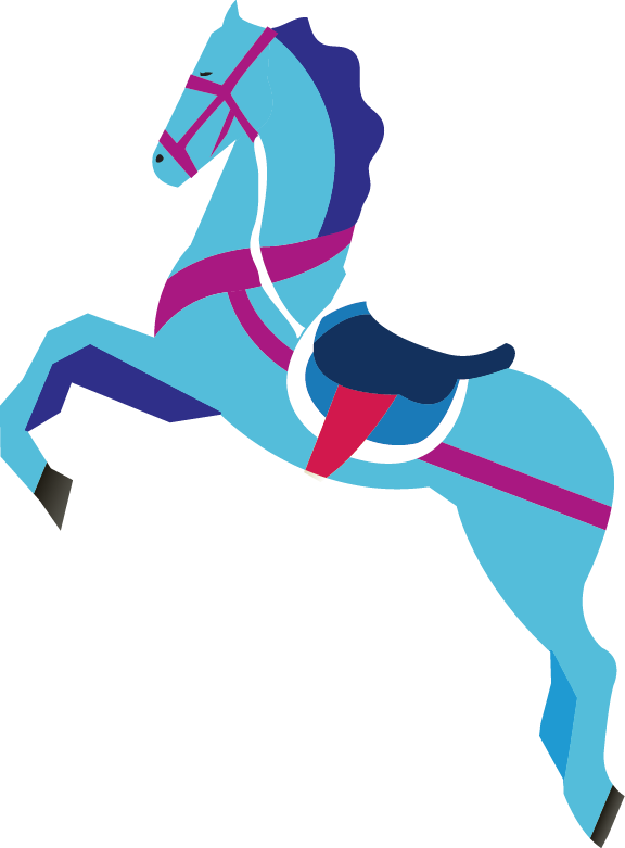 Blue Horse 576*781 Transprent Png Free Download - Blue (576x781)