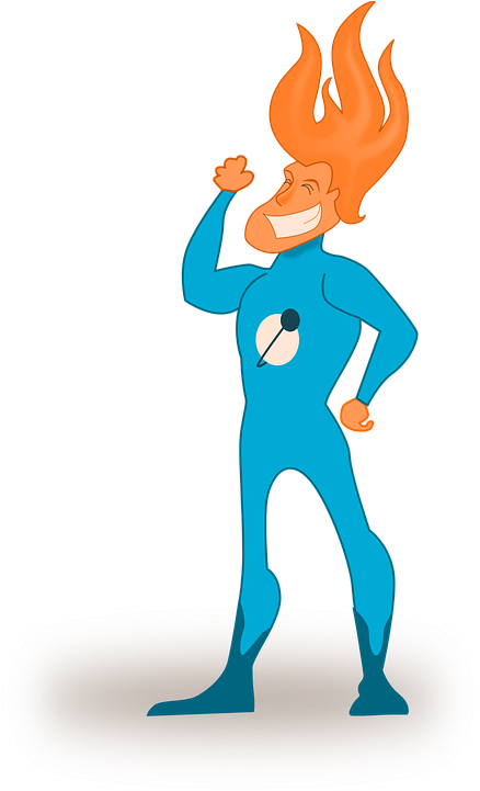 Superhero Cartoon 20, Buy Clip Art - Super Hero (445x720)