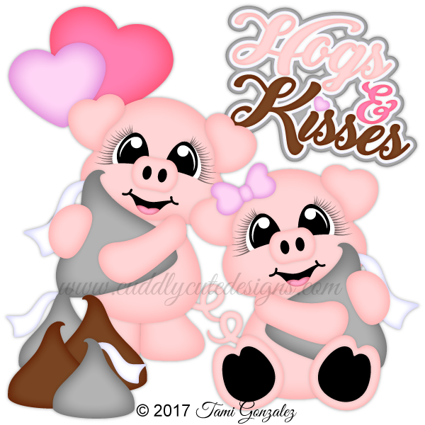 Hogs And Kisses - Hogs N Kisses Clipart (600x600)