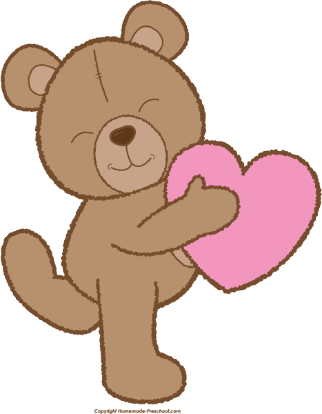 Click To Save Image - Bear With Heart Cartoon (467x600)