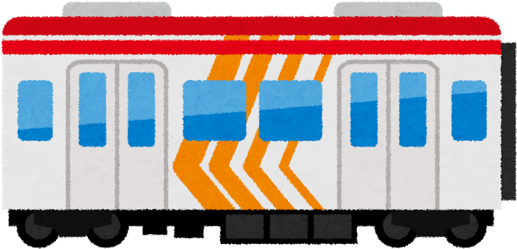 大井町線 - 電車 いらすと や (800x418)