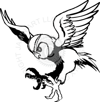 Owl Landing Drawing (352x361)