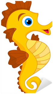 Cute Cartoon Seahorse (400x400)