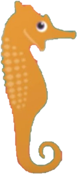 Sam The Seahorse By Zacktv321 - Seahorse (297x617)