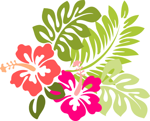 Hibiscus Flower Silhouette Download - Hibiscus Clipart (600x483)
