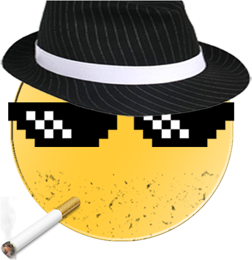 Hat Clipart Thug Life - Mlg Glasses (512x512)