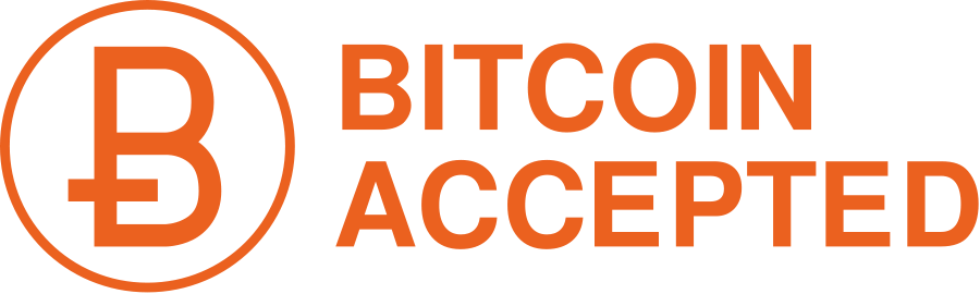 Circle Bitcoin Accepted Orange Clip Art - Credit Card Debit Card (900x270)