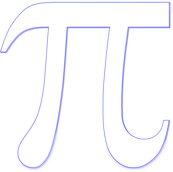 Clip Arts Related To - Pi Symbol Blank Background (600x597)