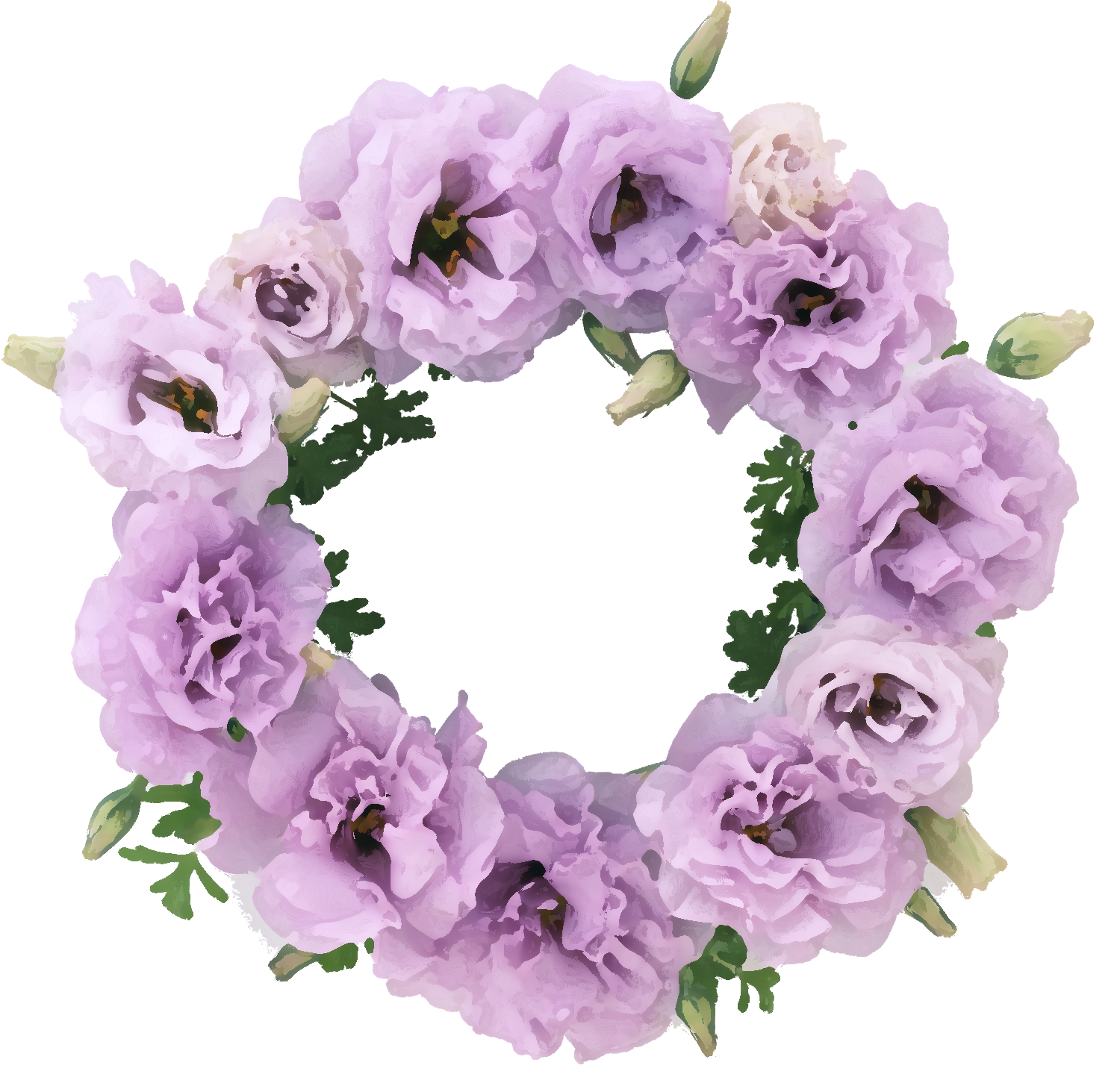 Png形式でダウンロード - 薄紫 花 素材 (1500x1459)