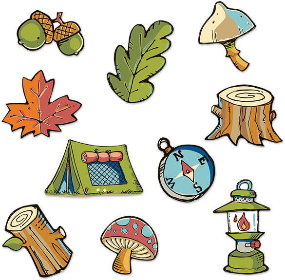 Woodland Friends - Woodland Friends 10 Piece Cutout Set (set (600x600)