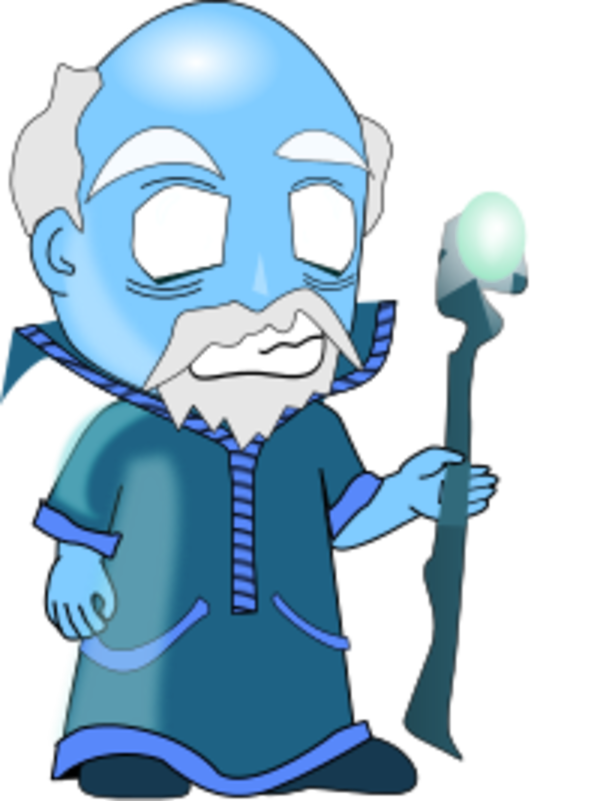 Magician Cartoon Wand Clip Art - Magician Cartoon Wand Clip Art (600x801)