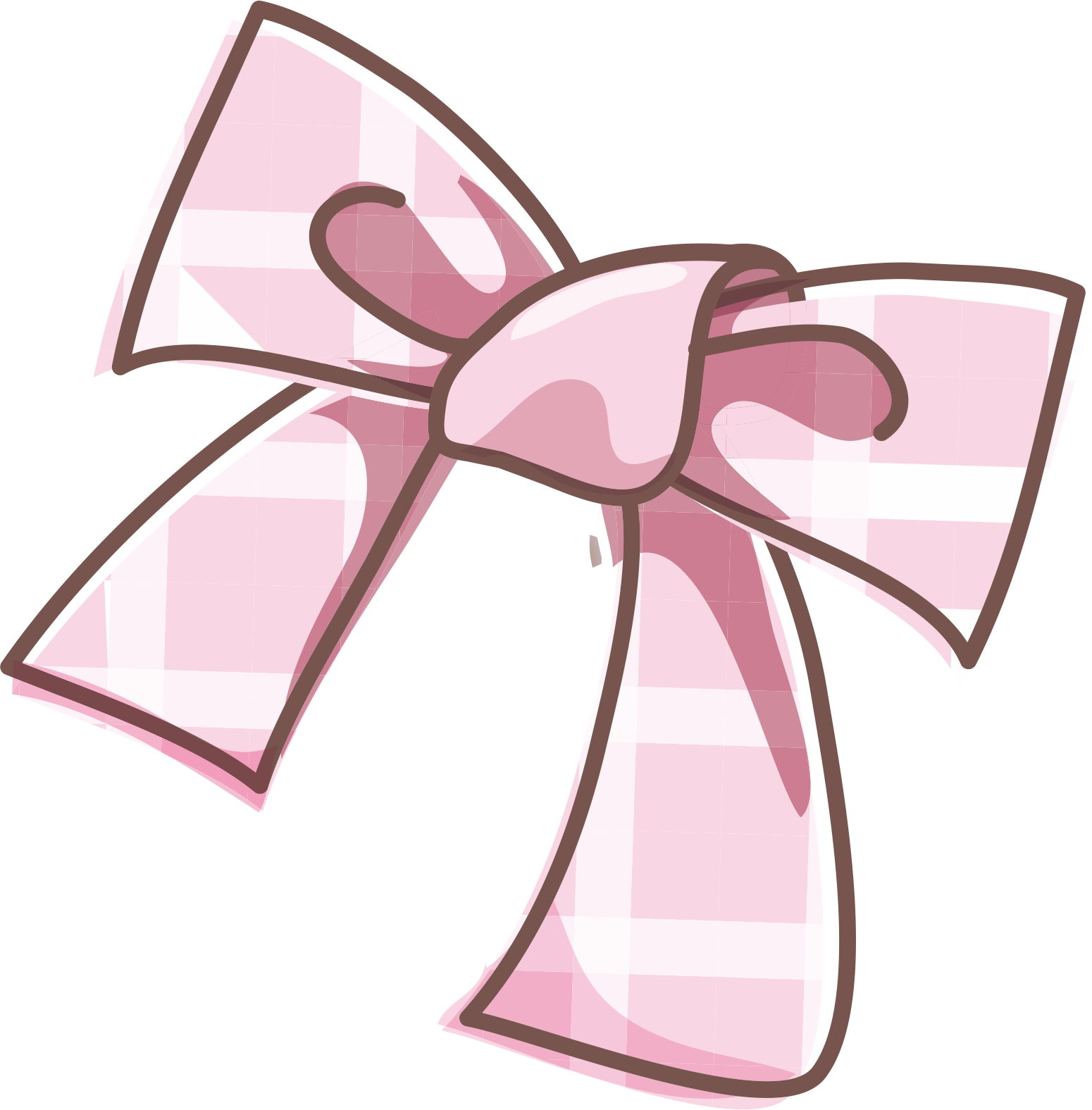 Pink Shoelace Knot Illustration - Pink Shoelace Knot Illustration (1550x1576)