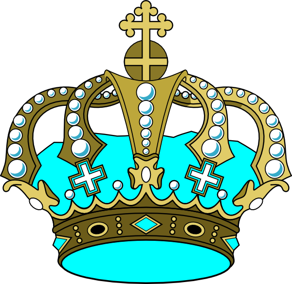 Gold Crown Clip Art At Clker - Gold U. Gelb-königliche Krone Postkarte (600x585)