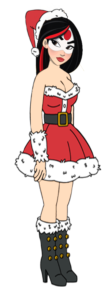 Sexy Santa Katana - Dc Superhero Girls Katana (370x990)