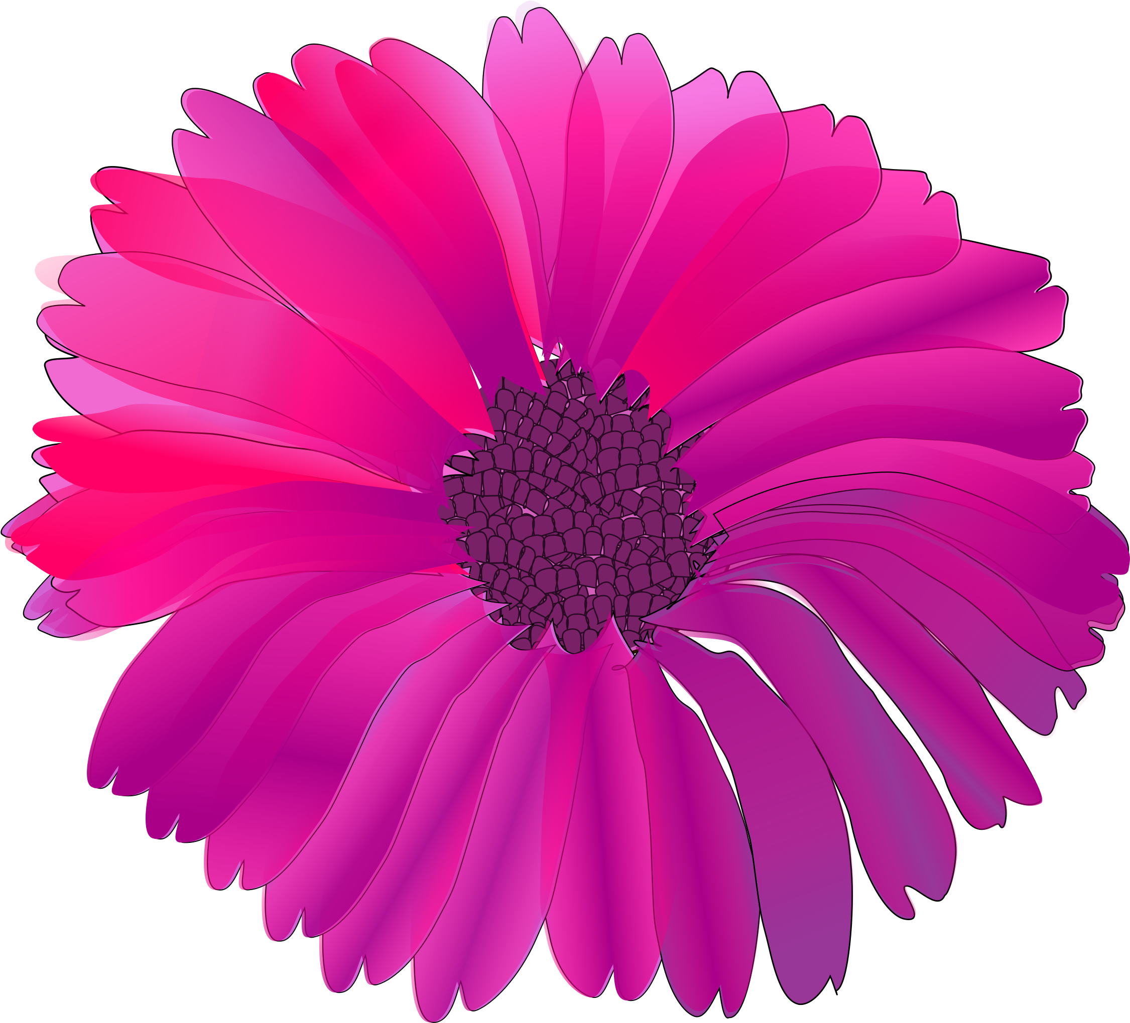 This Free Icons Png Design Of Flower Pink - Pink Flower Clip Art (2400x2088)