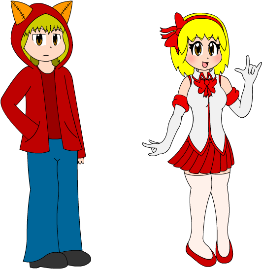 Aw Yeah Magical Girl Collab By Scarlet-nekomata - Cartoon (600x600)