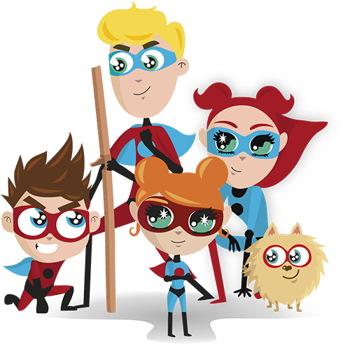 Illustration De La Famille - Design (498x504)
