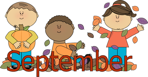 Fall Clip Art - September Clip Art (600x313)