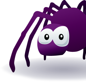About Purple Spider Web Design - Purple Spider Png (363x345)