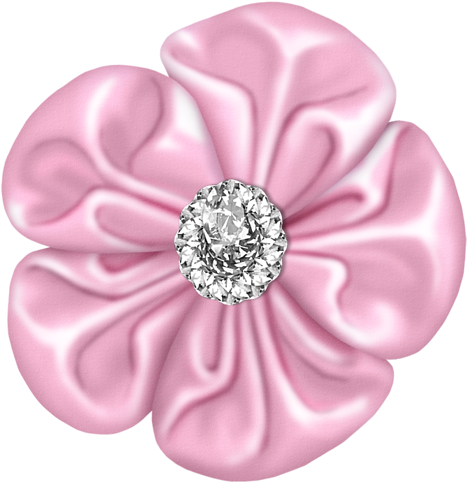 Light Pink Flower Bow With Diamond - صور شكر على المرور (800x826)