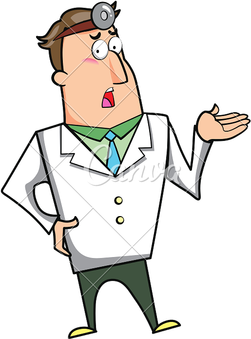 Questioning Doctor - Cartoon Doctorquestioning (800x800)