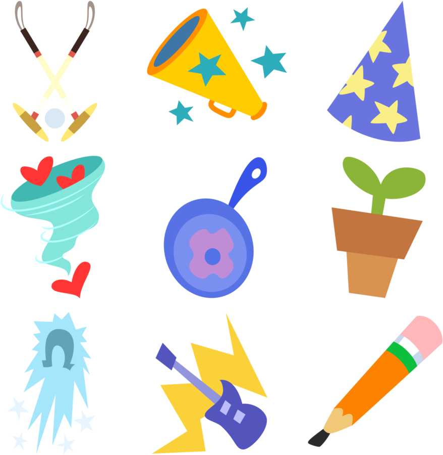 Viva Las Pegasus Cutie Marks - Mlp Pegasus Cutie Marks (1006x1024)