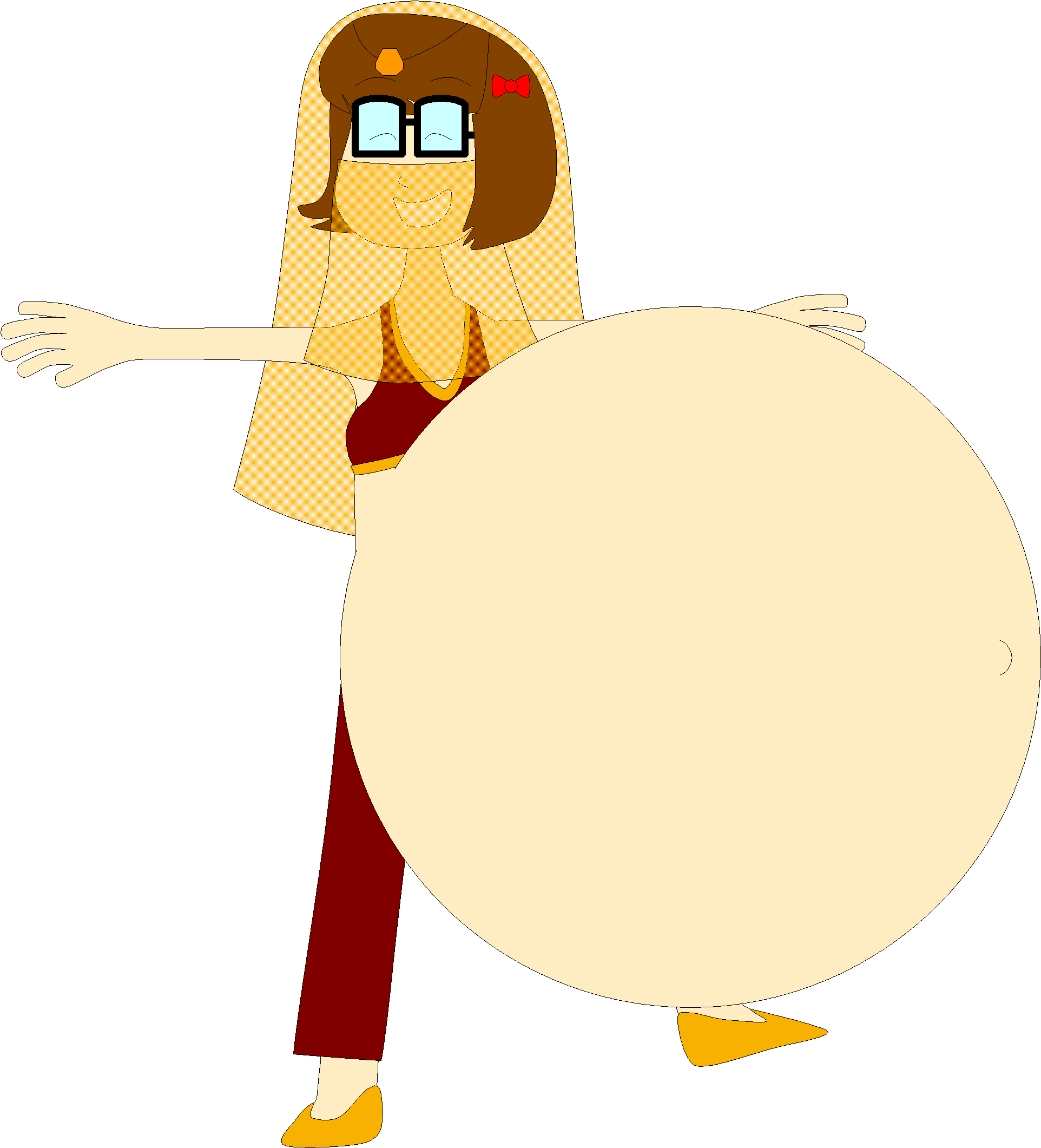 Belly Dancer Velma Vore By Angry Signs - Daphne And Velma Belly Dancer (1929x2133)