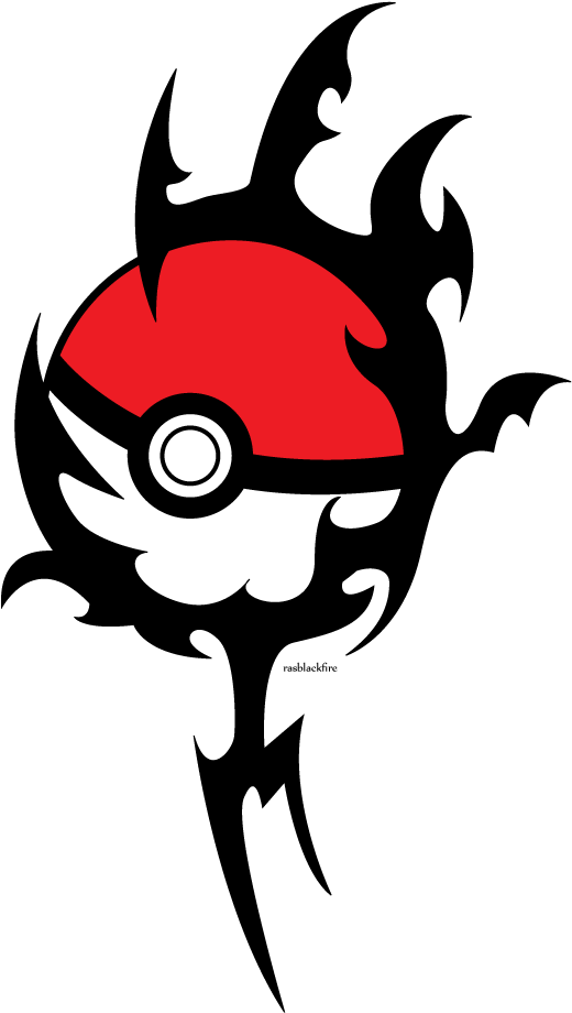 Tribal Tattoos Images Pokemon Wallpaper And Background - Tribal Pokeball Tattoo (842x1191)