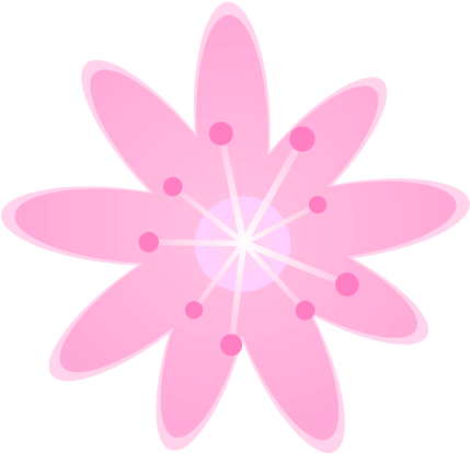 Pink Flower Png Pink Flower - Pink Flower Clip Art (447x426)