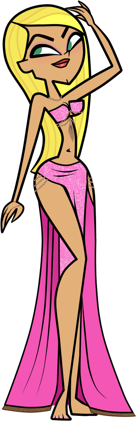 Dakota As A Belly-dancer By Evaheartsart - Dakota As A Belly-dancer By Evaheartsart (500x1500)