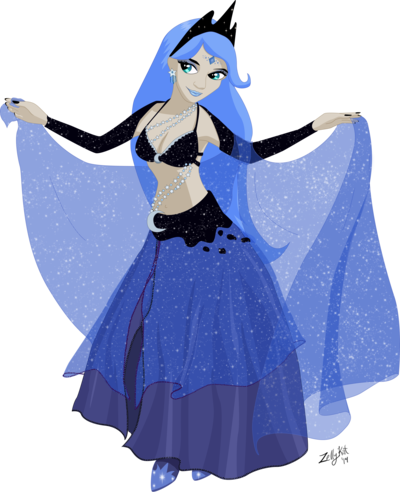 Zellykat, Belly Dancer, Cleavage, Female, Human, Humanized, - Zellykat, Belly Dancer, Cleavage, Female, Human, Humanized, (400x492)