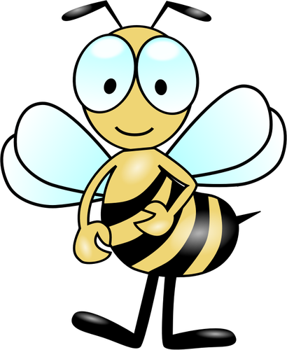Lebah - Parts Of A Bee Worksheet (410x500)